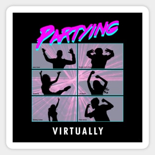 Partying Virtually Sticker